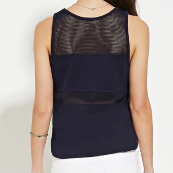 FOREVER 21 Tank Top w/ Mesh Panels - Picture 7 of 8